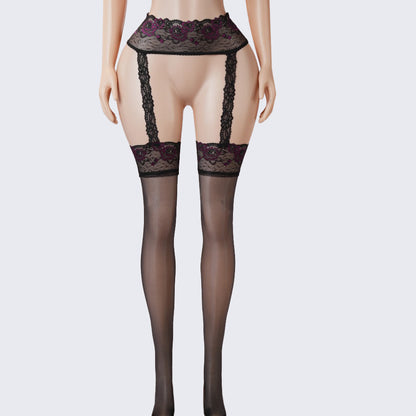Lace Perfumed See-Through Garter Stockings