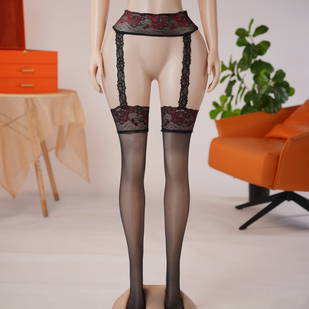 Lace Perfumed See-Through Garter Stockings