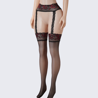 Lace Perfumed See-Through Garter Stockings