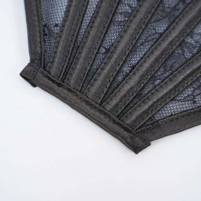 Black Floral Lace Sculpting Corset