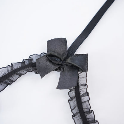 Floral Lace Embroidered Open Crotch Bodysuit