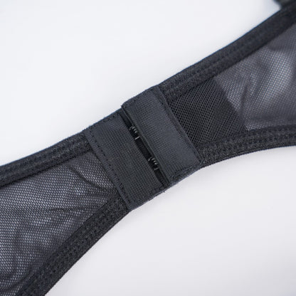 Floral Lace Embroidered Open Crotch Bodysuit