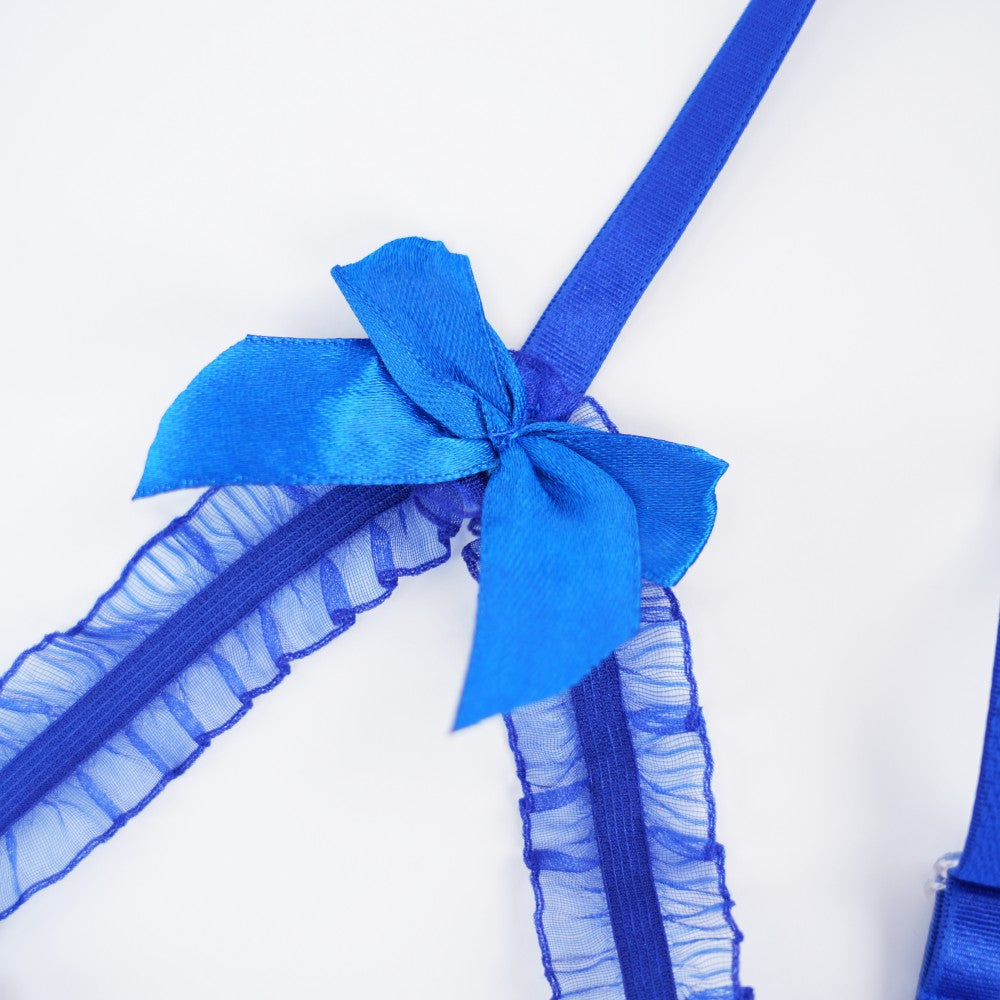 Floral Lace Embroidered Open Crotch Bodysuit