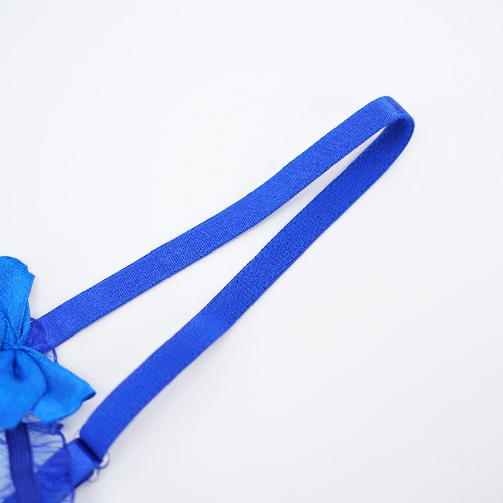 Floral Lace Embroidered Open Crotch Bodysuit