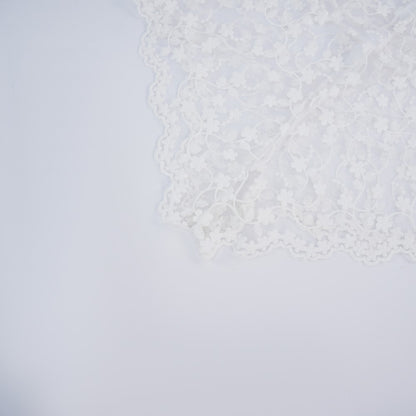 White Lace Embroidery See-Through Hollow Teddy Bodysuit