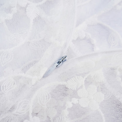 White Lace Embroidery See-Through Hollow Teddy Bodysuit