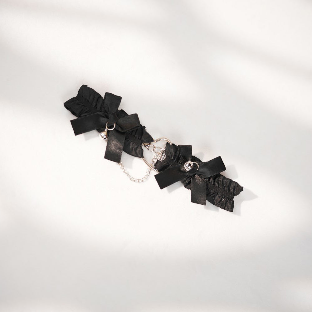 The Midnight Kitten Set: Cat Ear Headband, Bat Mask & Lace choker