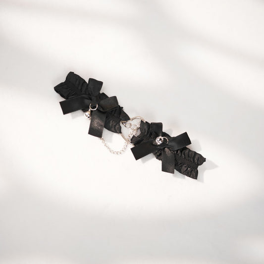 The Midnight Kitten Set: Cat Ear Headband, Bat Mask & Lace choker