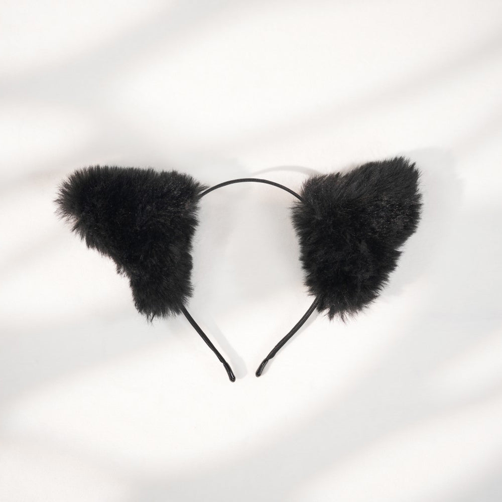 The Midnight Kitten Set: Cat Ear Headband, Bat Mask & Lace choker