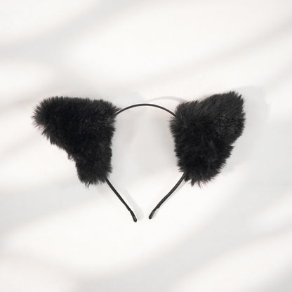 The Midnight Kitten Set: Cat Ear Headband, Bat Mask & Lace choker