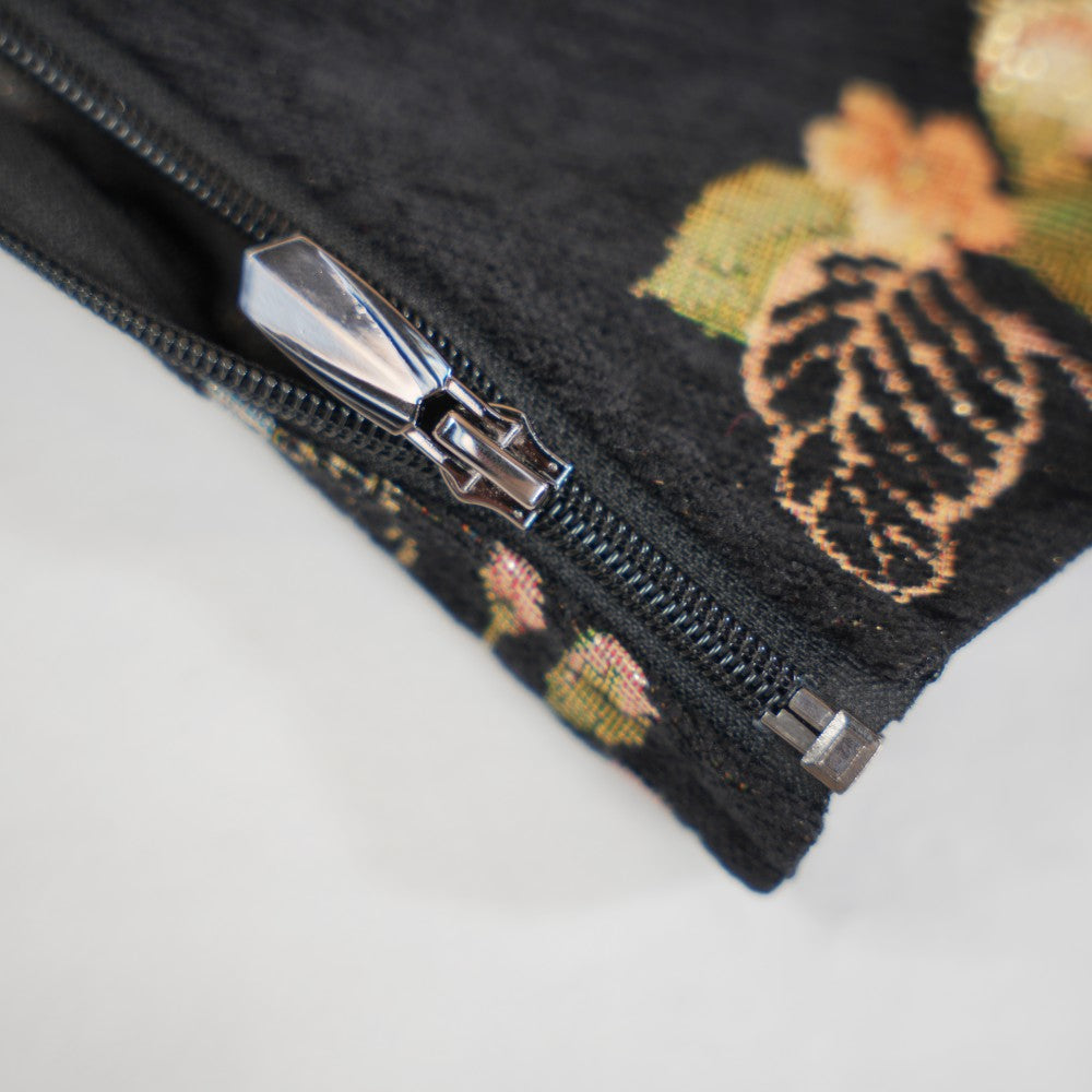 Floral Pattern Black Sculpting Corset