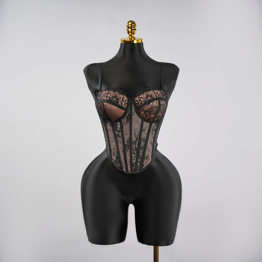 Python Floral Pattern Sculpting Corset