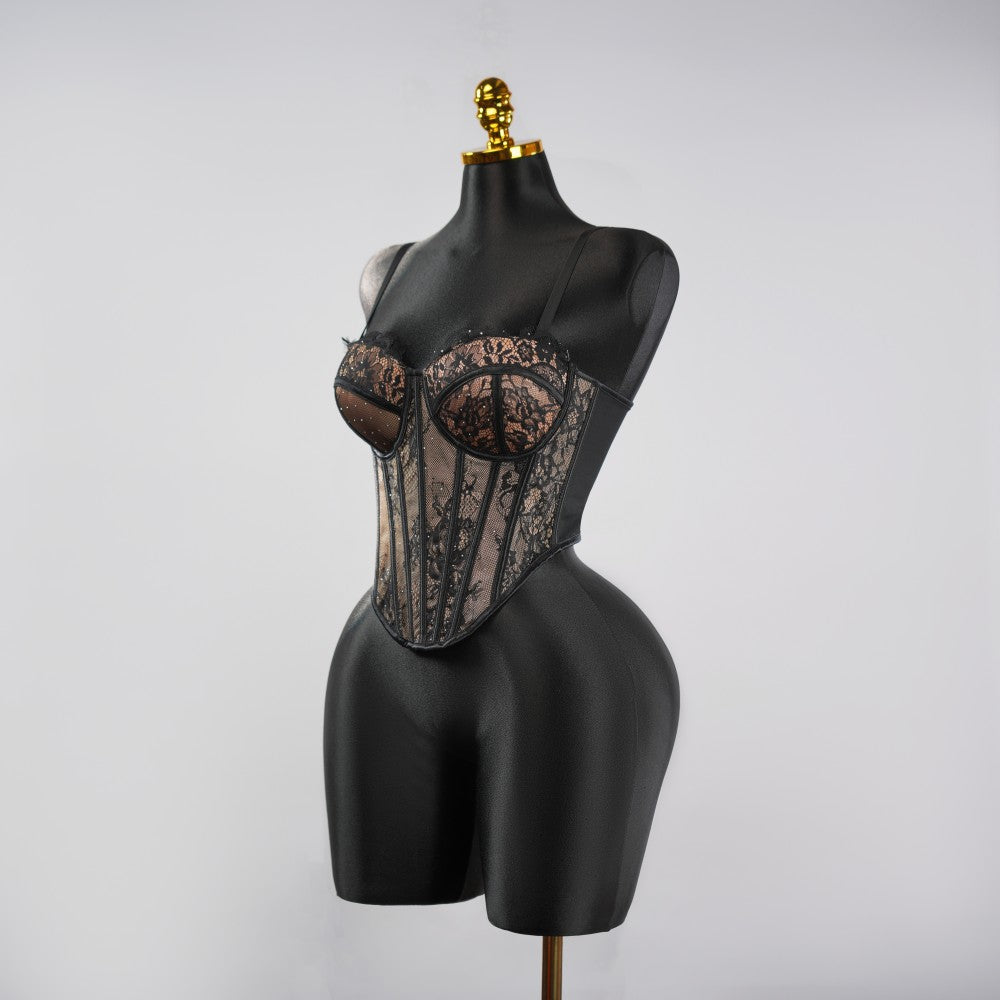 Python Floral Pattern Sculpting Corset
