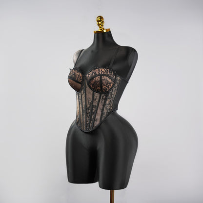 Python Floral Pattern Sculpting Corset