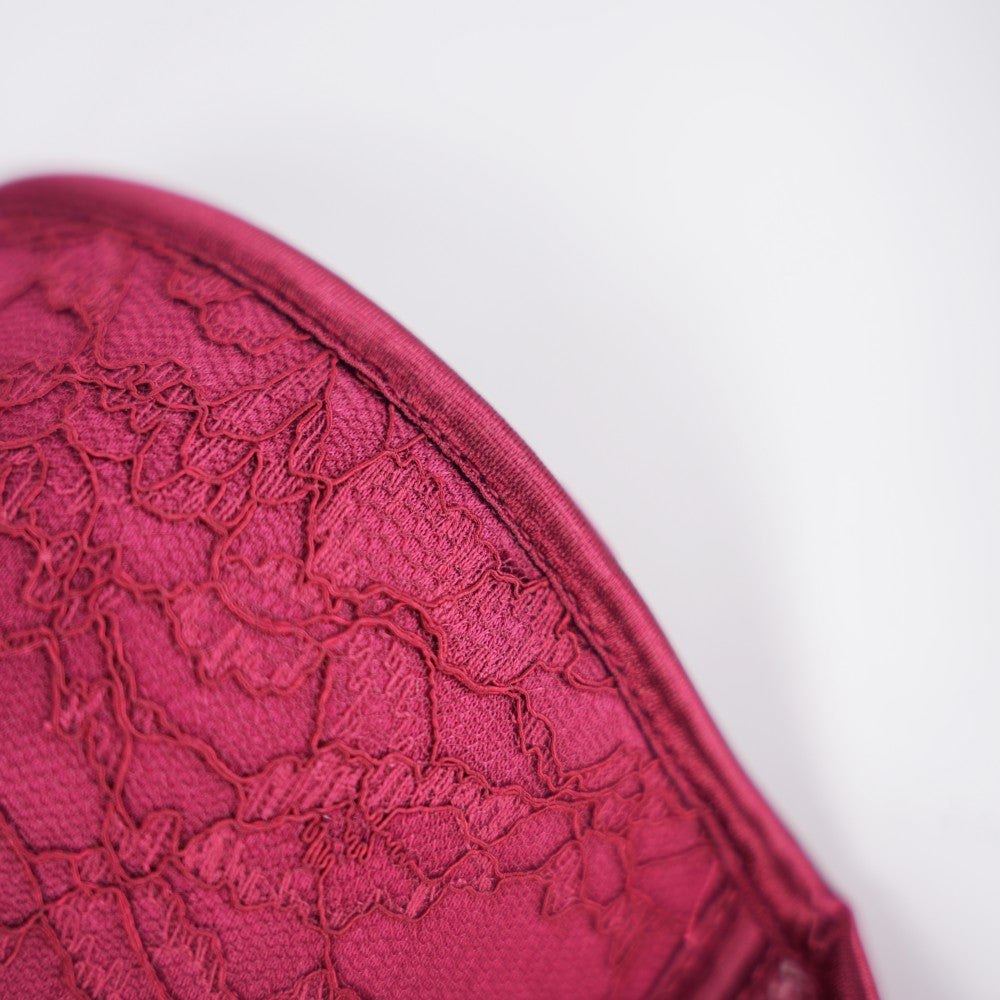 Red Floral Lace Sculpting Corset