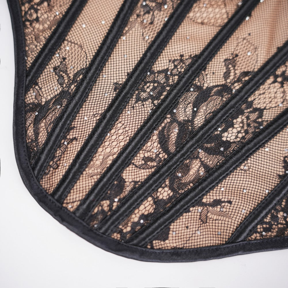 Python Floral Pattern Sculpting Corset