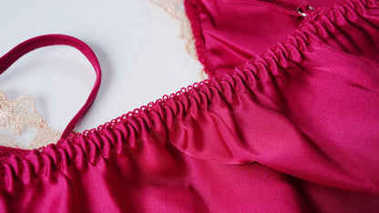 Bridal Essential:Romantic Satin Sleepwear Set
