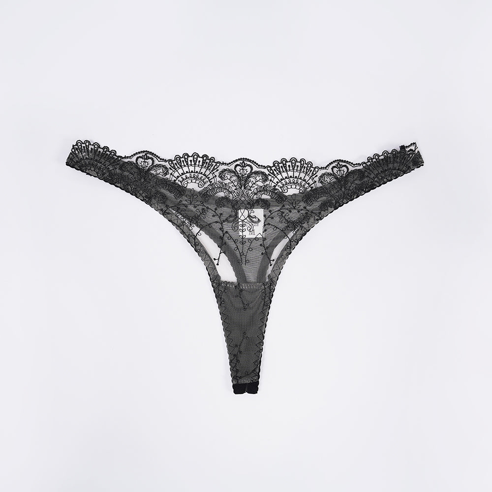 Lace Floral Embroidered Bodysuit Gloves Set