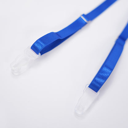 Blue Lace Floral Embroidered Bodysuit