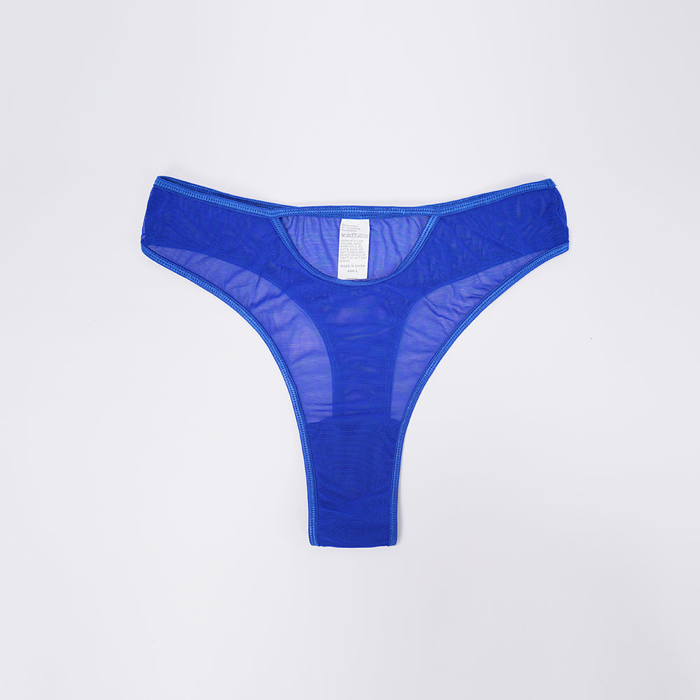 Blue Lace Floral Embroidered Bodysuit