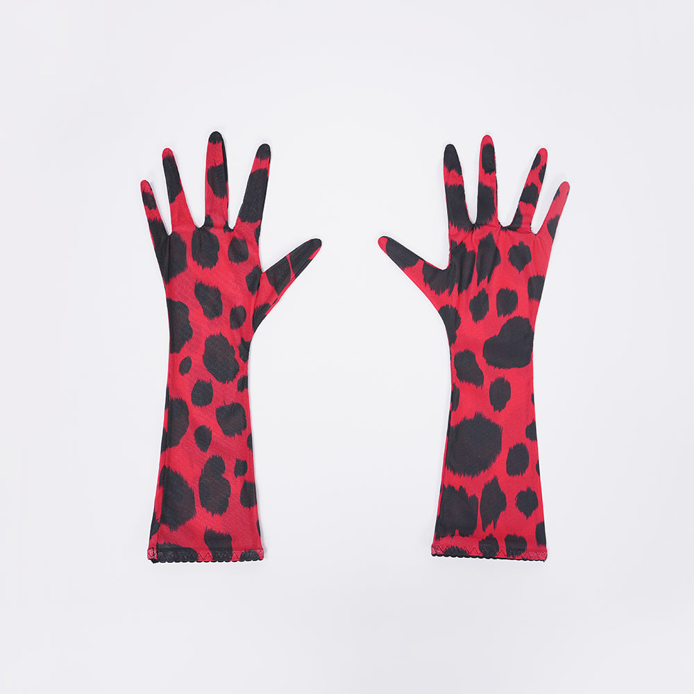 Leopard Print Embroidered Bra Panty Set