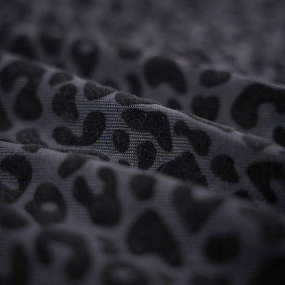 Leopard Print Fringe Daring Cutout Bodysuit