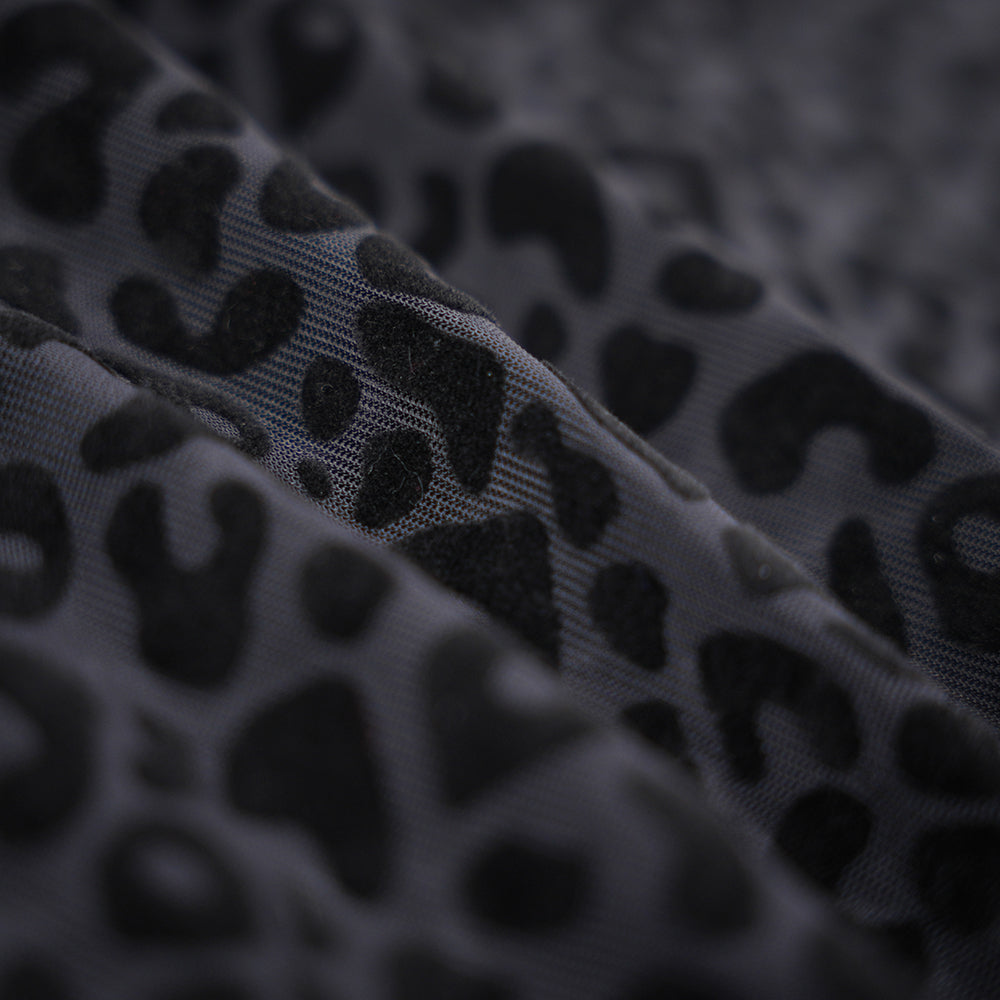 Leopard Print Fringe Daring Cutout Bodysuit