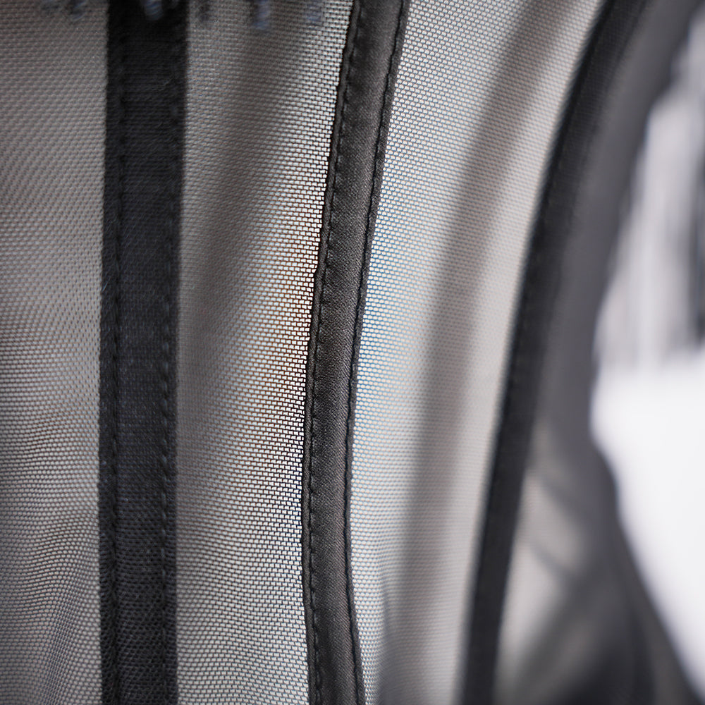 Black Sheer Fringe Corset Panty Set