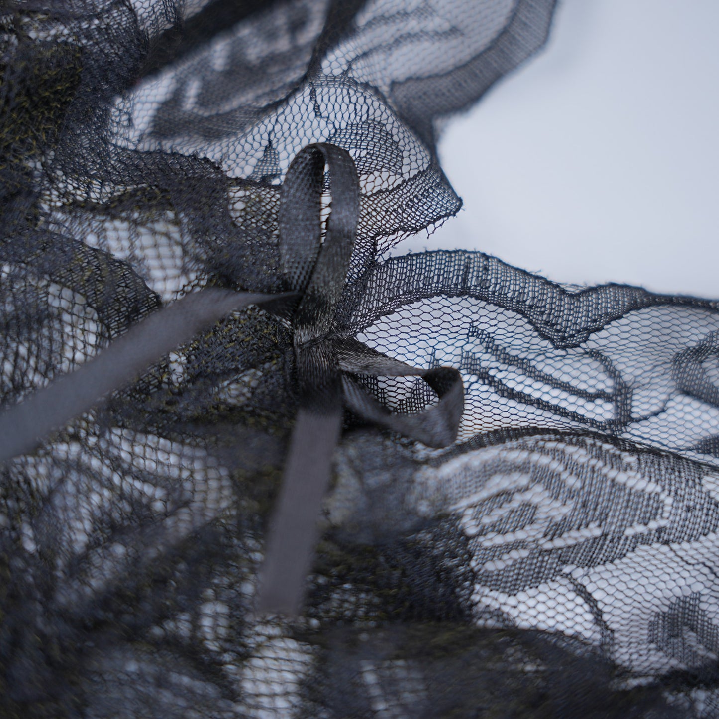 Full-body Lace See-through Top Thong Set