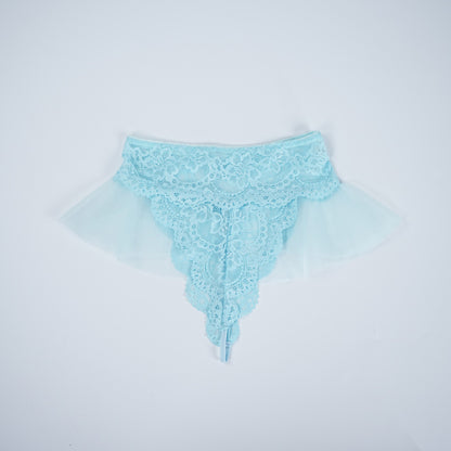 Blue Whisper Light Blue Lace Lingerie Set
