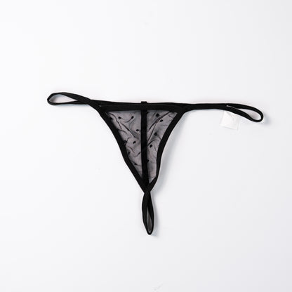 Black Lace Butterfly Embroidery Bra & Panty Set