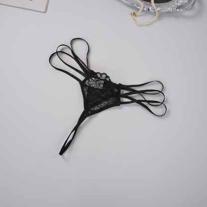 Lace Hollow Splicing Bra & Panty Set