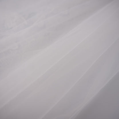 White Long-Sleeved See-through Lace Robe