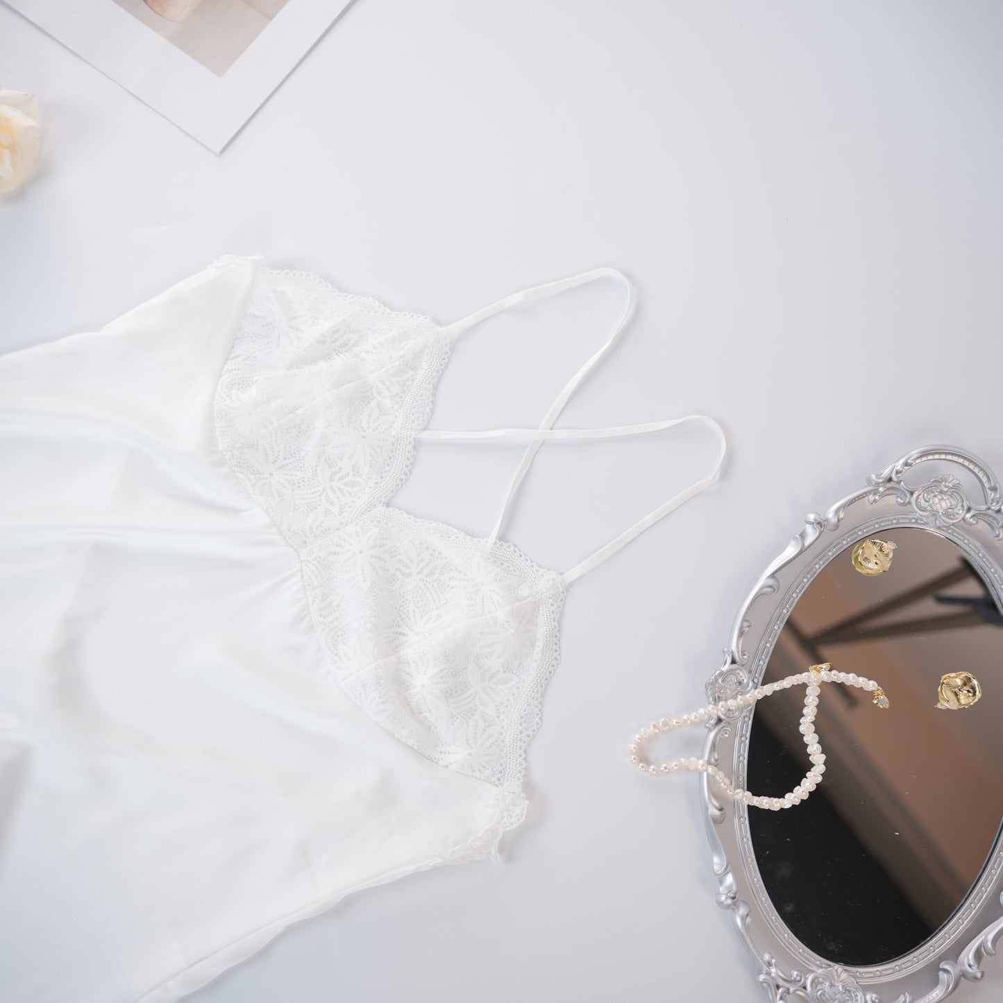 Silk Backless Halter-Neck Dress