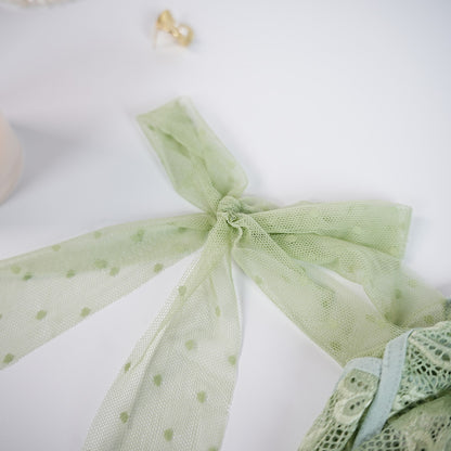 Light Green Lace Seethrough Bodysuit