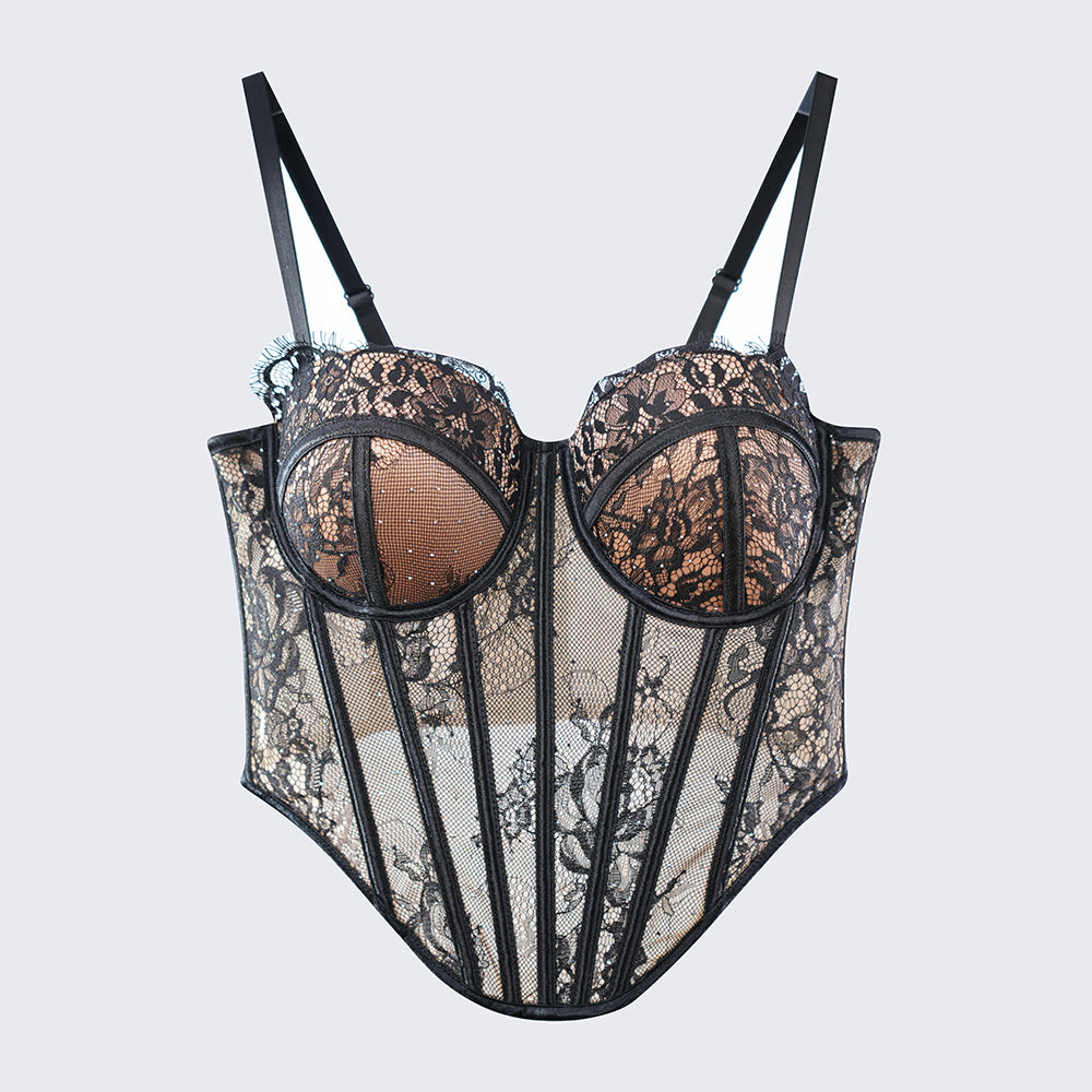 Python Floral Pattern Sculpting Corset