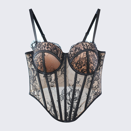 Python Floral Pattern Sculpting Corset