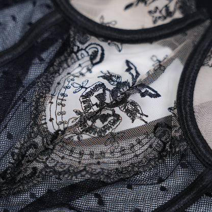 Vintage Lace Polka Dot Bodysuit