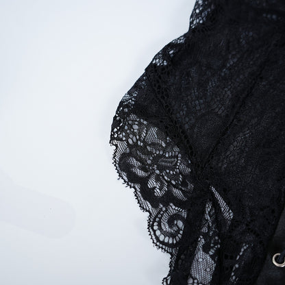 Lace Wild Charm Bodysuit with Stockings