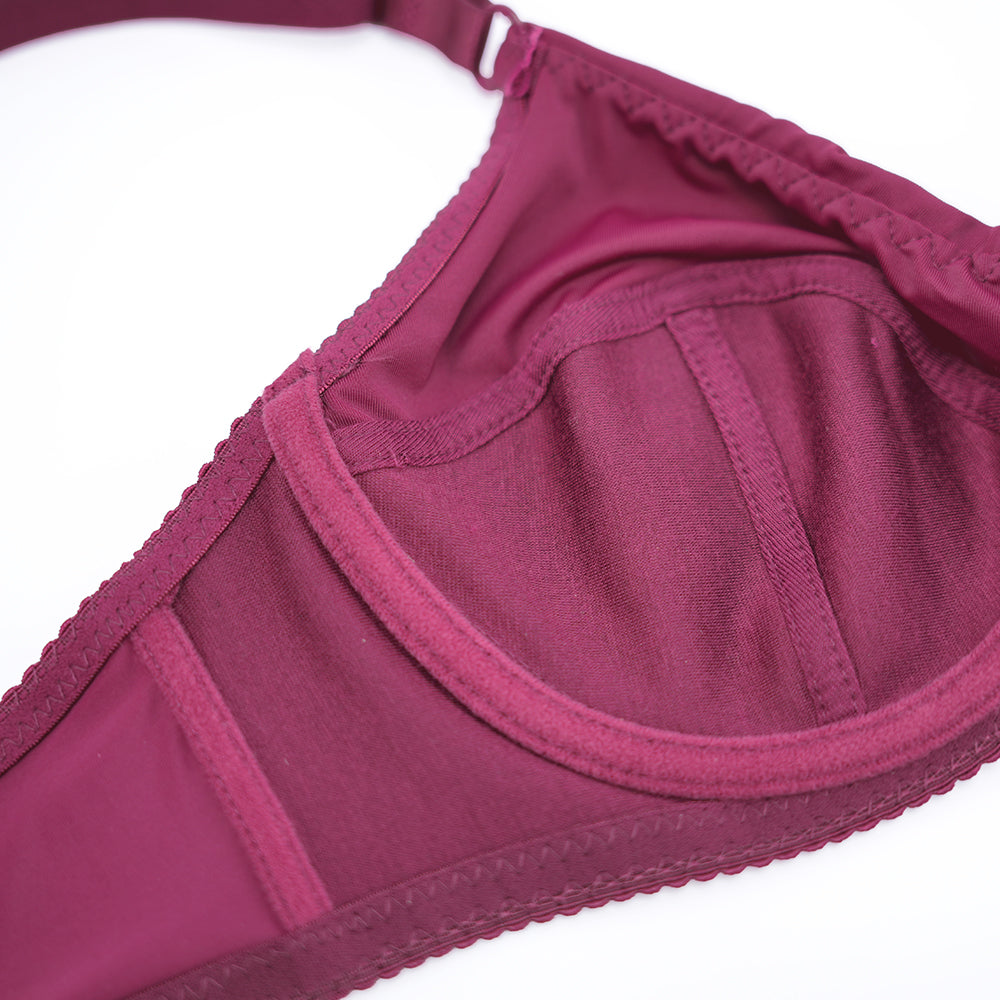 Plus Size Seamless Smooth Breathable Comfort Bra Panty Set