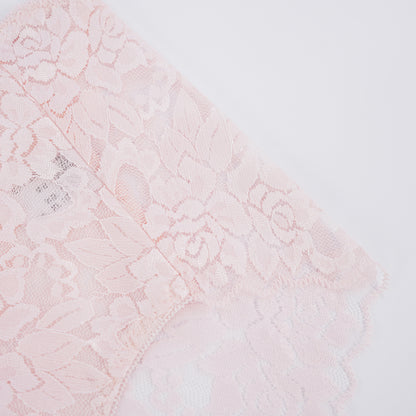 Plus Size Women's Breathable Cotton Lace Panty