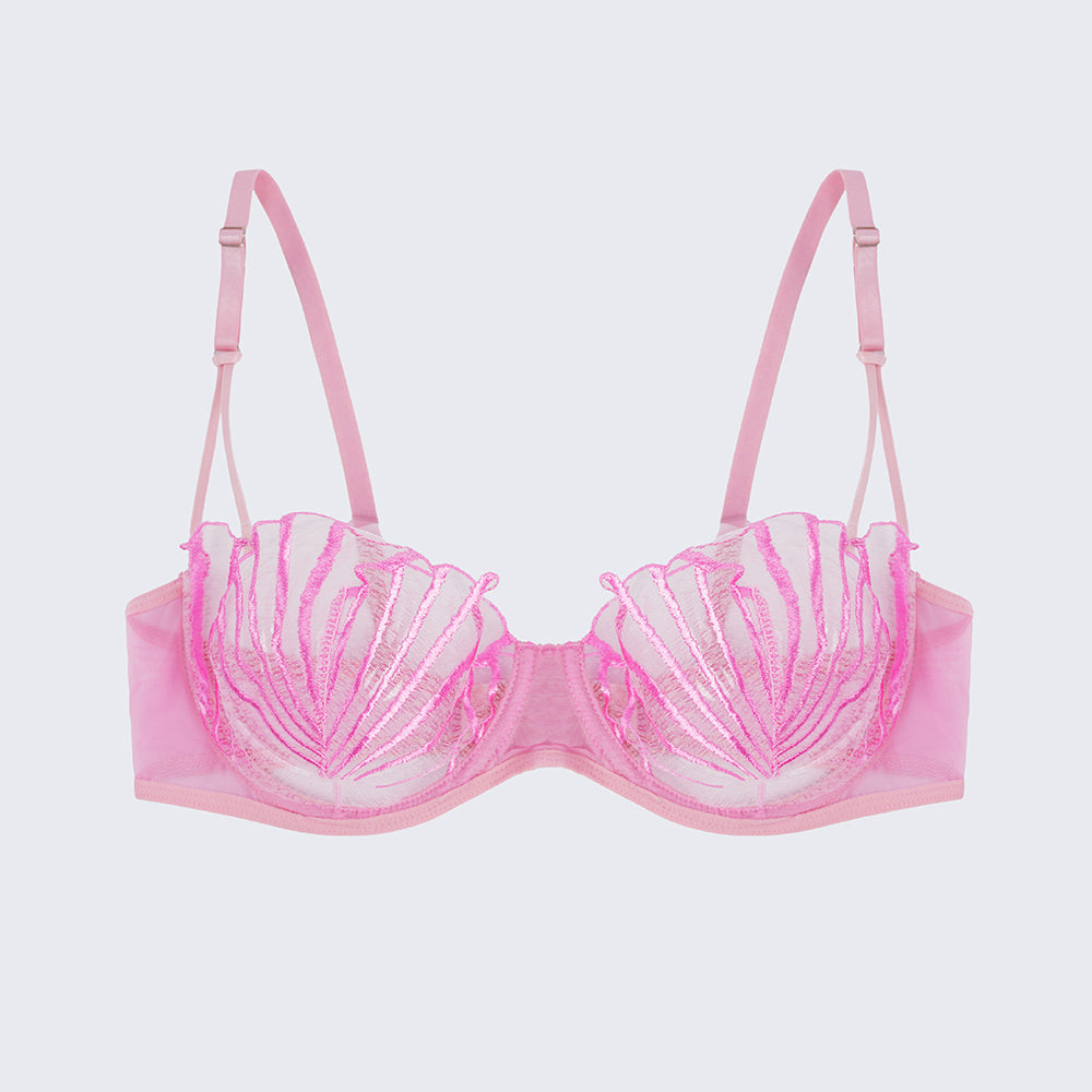 Geometric Lace Embroidery Lingerie Set