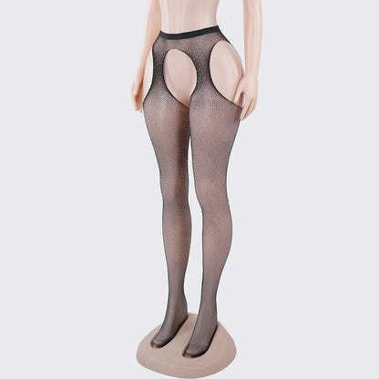 [2+ Items, 300 EGP Each] Open Crotch Fishnet Sexy Pantyhose