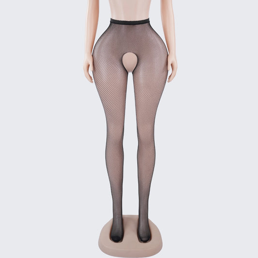 [2+ Items, 300 EGP Each] Sexy Fishnet Medium Mesh Crotchless Lingerie Pantyhose