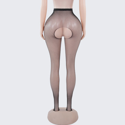 [2+ Items, 300 EGP Each] Sexy Fishnet Medium Mesh Crotchless Lingerie Pantyhose
