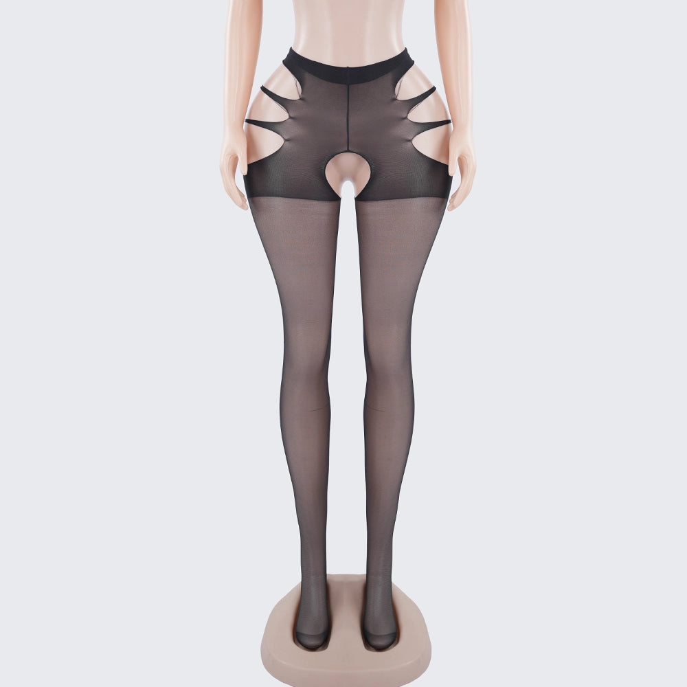 [2+ Items, 300 EGP Each] Sheer Cross Over Pantyhose Hold Up Pantyhose