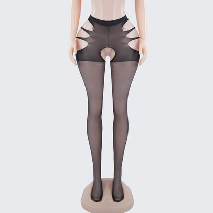 [2+ Items, 300 EGP Each] Sheer Cross Over Pantyhose Hold Up Pantyhose