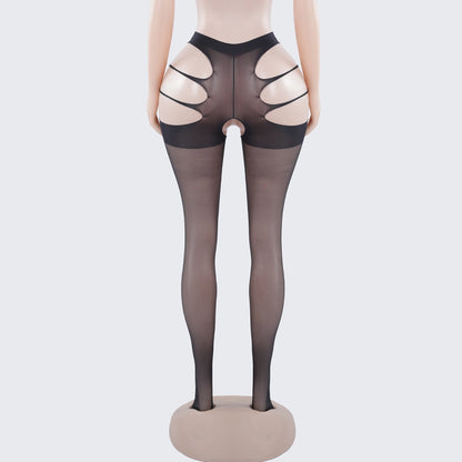 [2+ Items, 300 EGP Each] Sheer Cross Over Pantyhose Hold Up Pantyhose