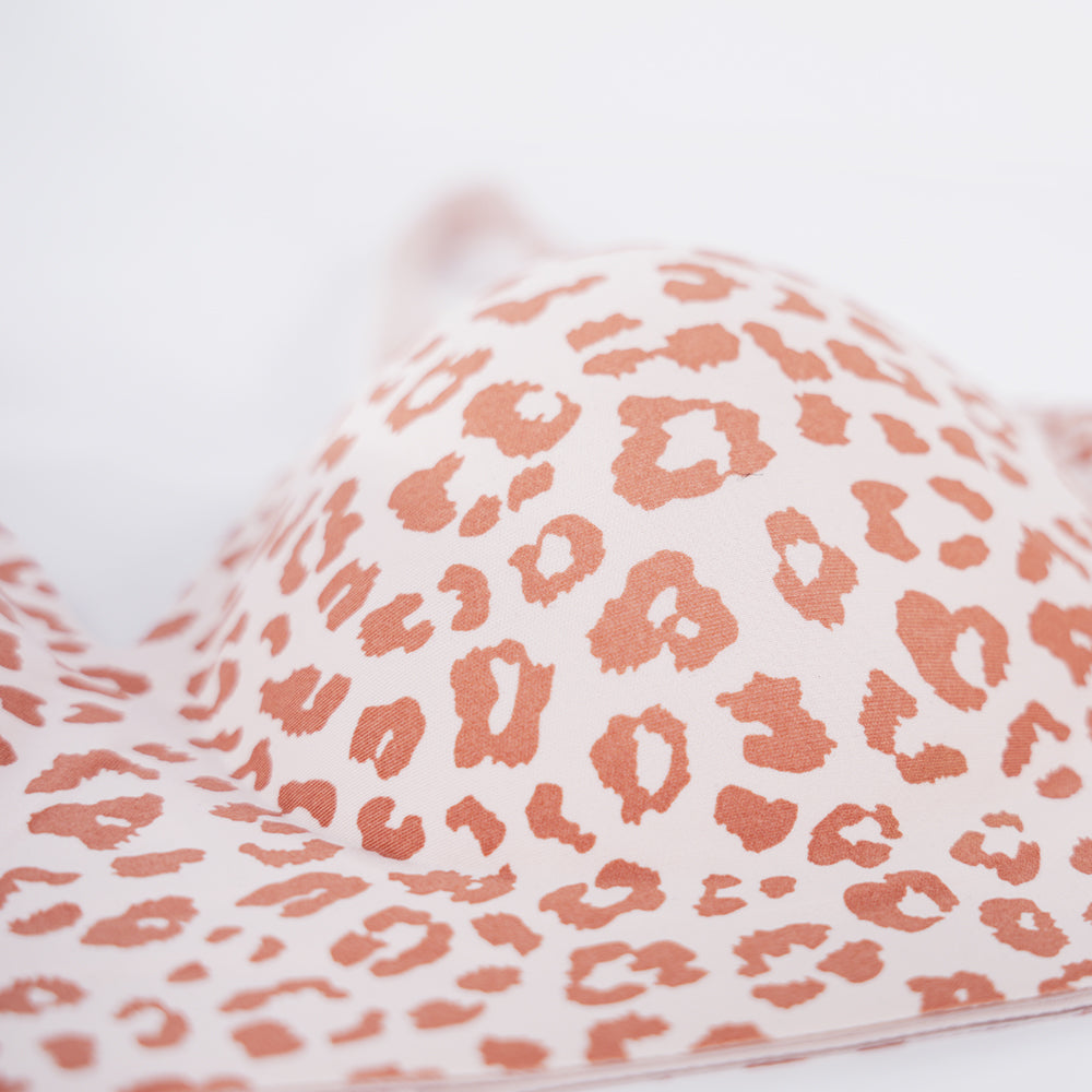 Seamless Wireless Full Coverage Comfort Bra Underwire Free Leopard