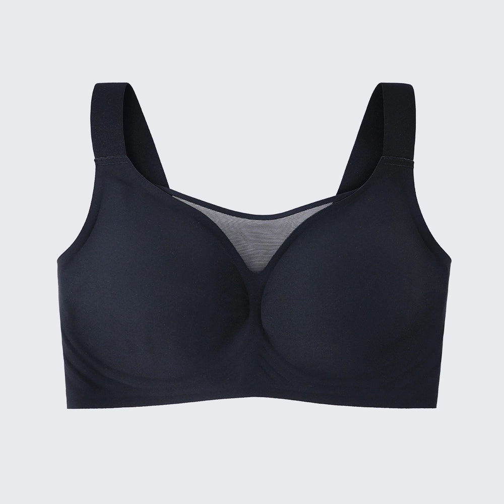 Seamless Wirefree Minimizer Bra Plus Size Side Smoothing Support Bralette